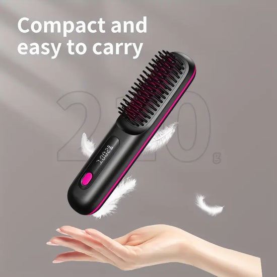 Portable&cordless straight hair comb, rapid heating